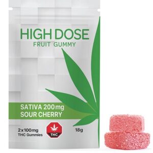 High Dose – Sour Cherry - 200MG Sativa