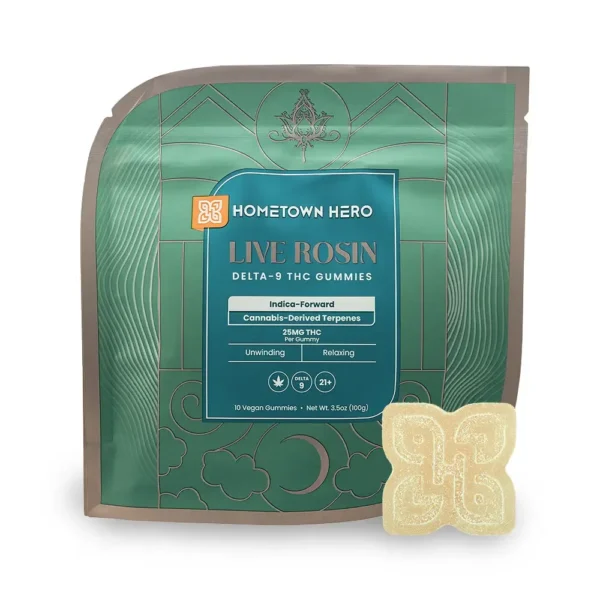 Live Rosin Delta 9 THC Gummies - Indica