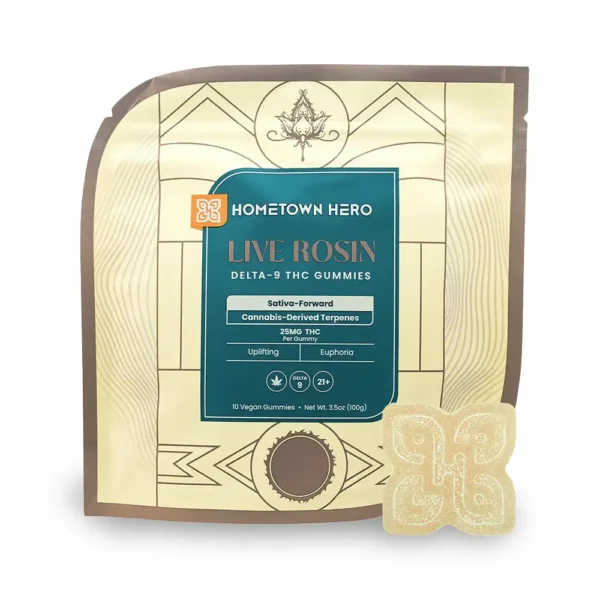 Live Rosin Delta 9 THC Gummies - Sativa