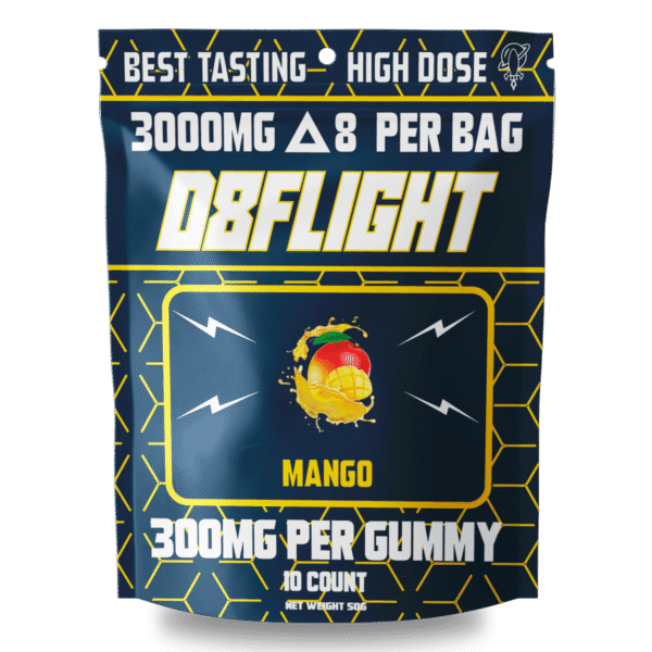 D8FLIGHT Gummies – Mango - 3000MG