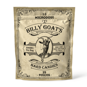 Billy Goats – 1:1 Microdose THC:CBD Hard Candies
